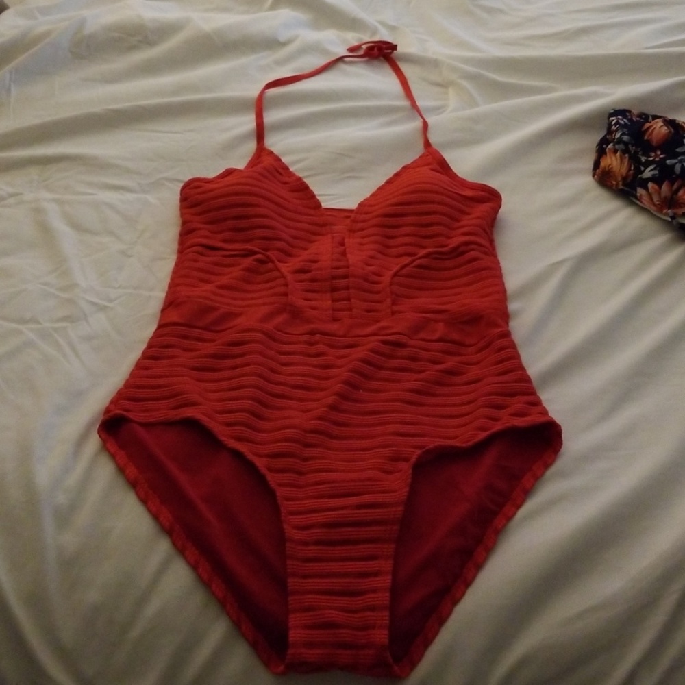 Red bathing suit
